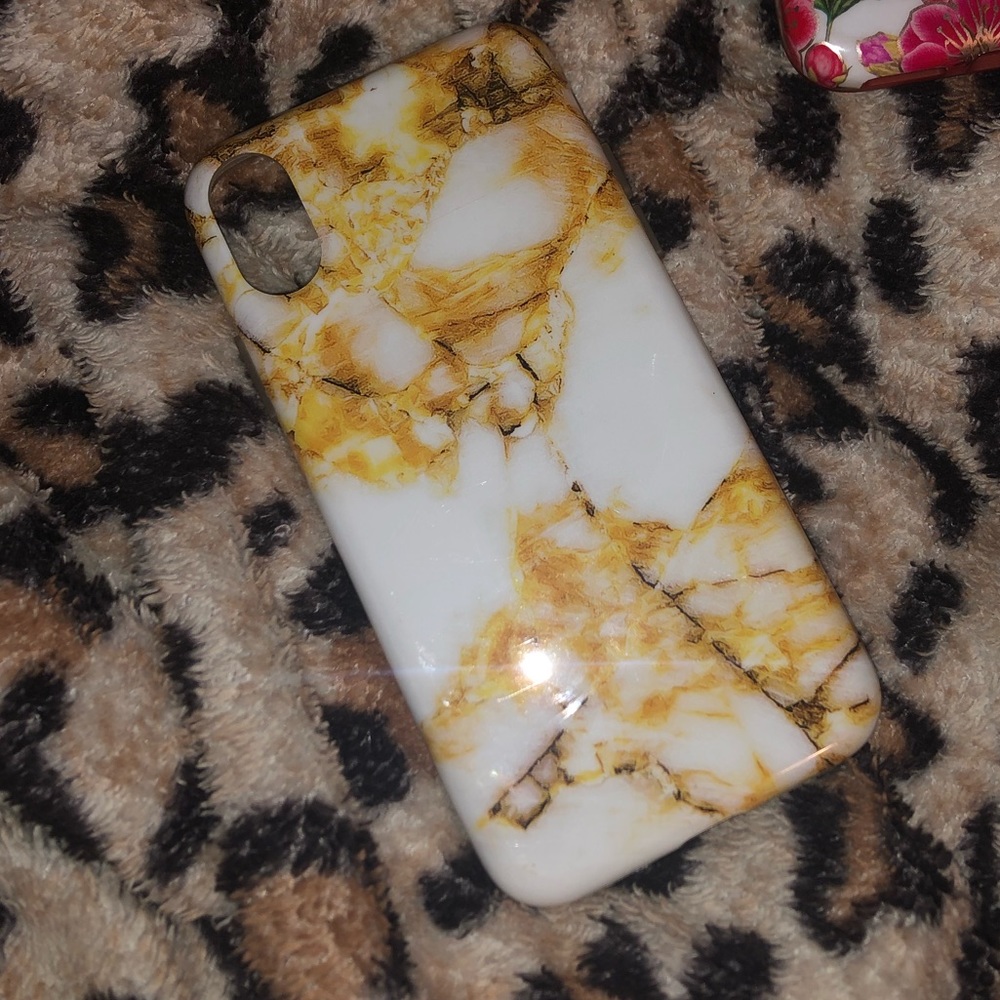 Velvet Caviar Amber Gold Marble IPhone X Case